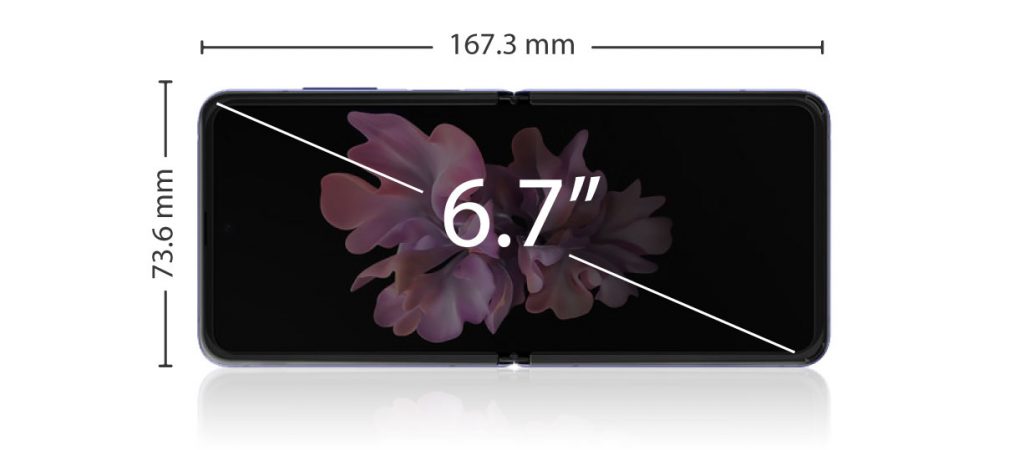 نمایشگر گوشی سامسونگ مدل Galaxy Z Flip ظرفیت 256 گیگابایت رم 8 گیگابایت