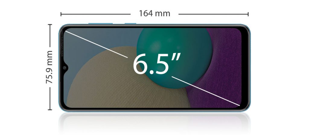 نمایشگر گوشی موبایل سامسونگ مدل Galaxy A02 ظرفیت 64 گیگابایت و رم 3 گیگابایت