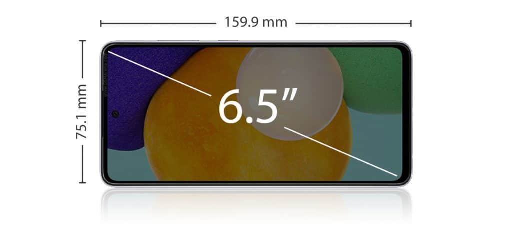 نمایشگر گوشی موبایل سامسونگ مدل Samsung Galaxy A52 ظرفیت 128 گیگابایت
