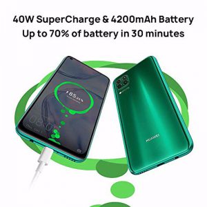 ظرفیت و میزان شارژ باتری گوشی موبایل هوآوی مدل  P40 lite
