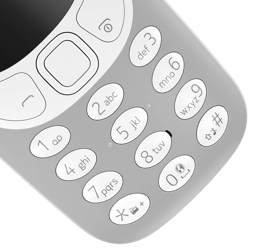 ظراحی دکمه های گوشی موبایل Nokia (2017) 3310