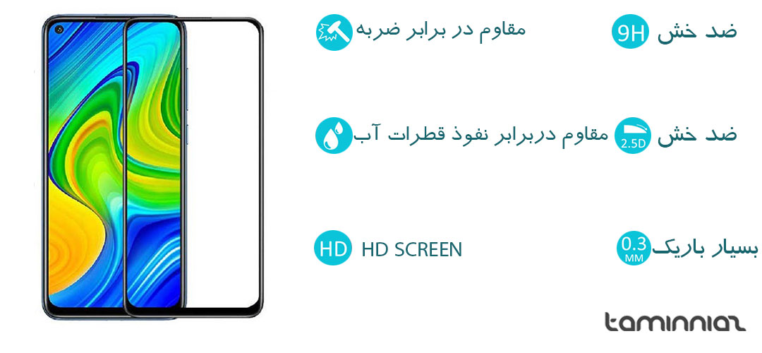 محافظ صفحه نمایش Super D مناسب برای گوشی موبایل Redmi 10X 4G